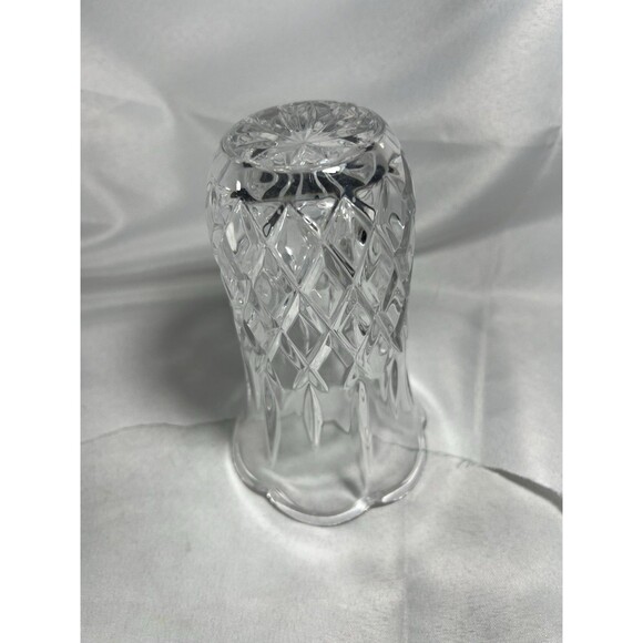 Vintage Gorham King Edward Crystal 6.5” Flared Vase Scalloped Rim No Chips EXC - Picture 10 of 16